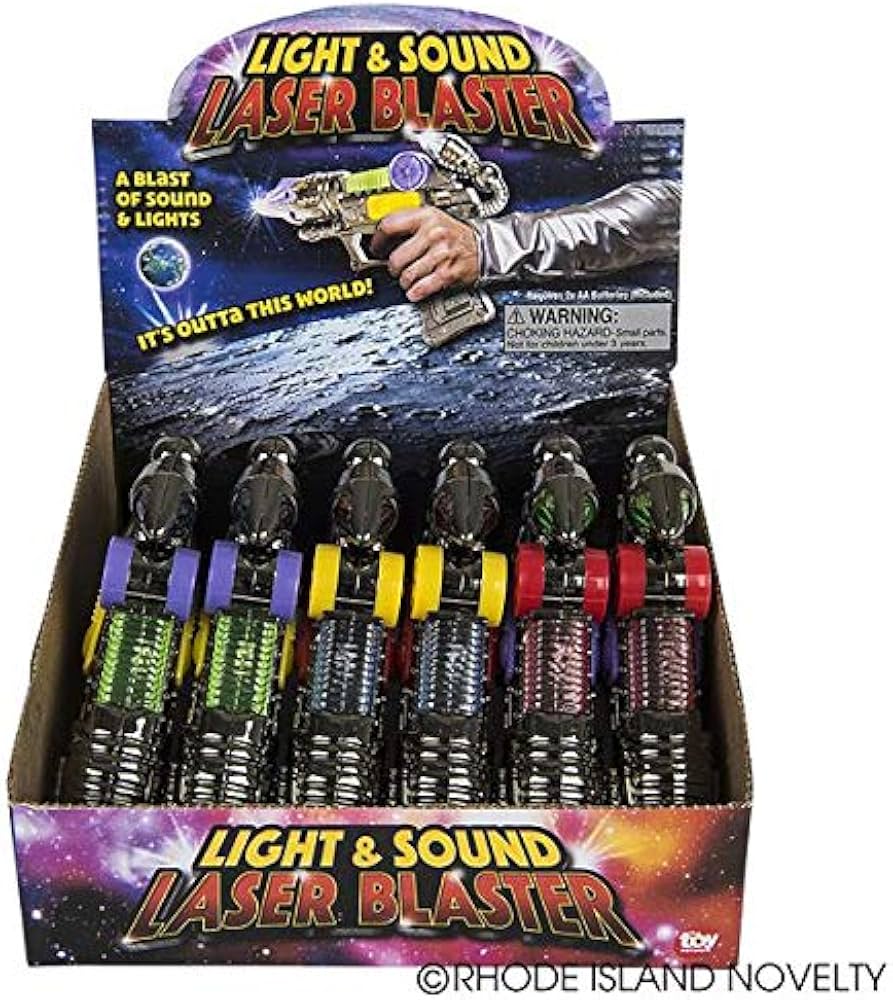 Amazon.com: Rhode Island Novelty 7 Inch Light Blaster Gun, 6