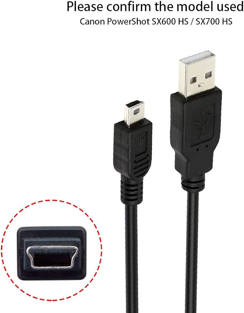 3FT USB PC Computer Data Transfer Cable Cord for Canon PowerShot