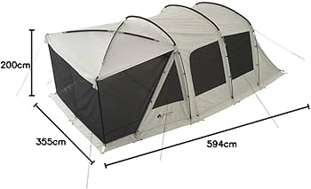 Amazon.co.jp: [ロゴス] グランベーシック 3ルームトンネルドーム