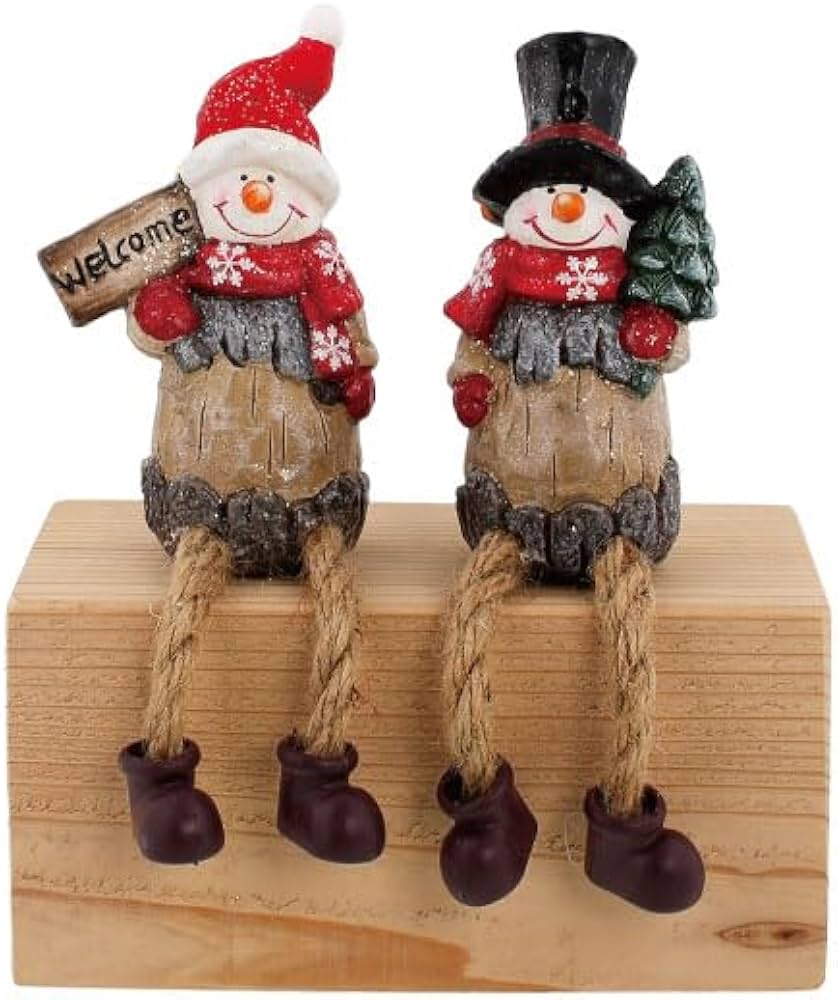 Amazon | 足ブラ人形 スノーマン 2点セット クリスマス 雪だるま