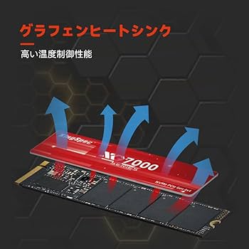 Amazon | KingSpec XG7000 2TB SSD M.2 NVMe 2280 PCIe Gen 4.0 x 4