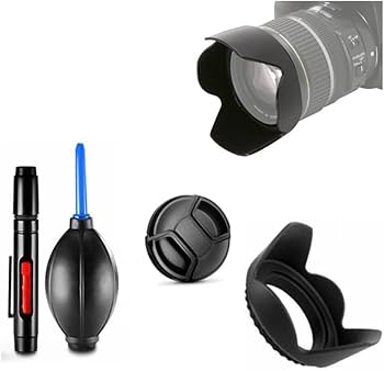 Amazon | カメラ基本アクセサリーバンドル 55mmレンズフード、レンズ