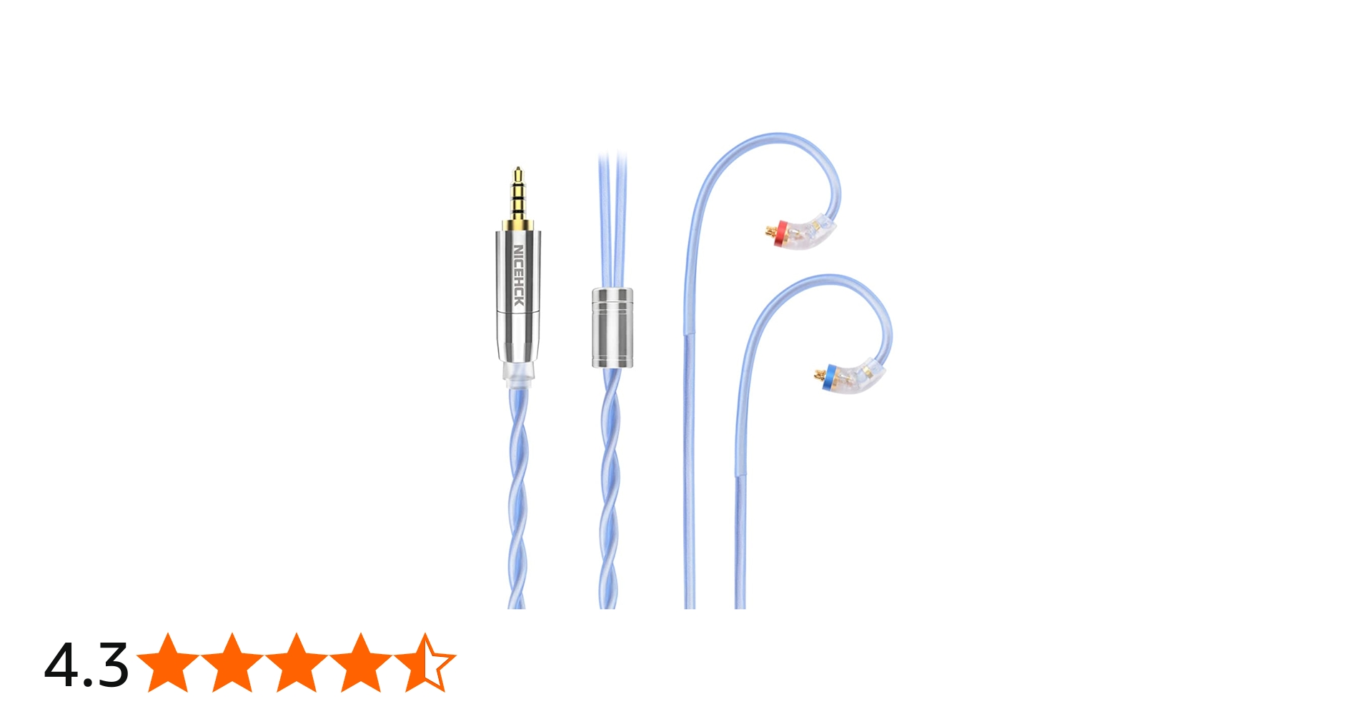 Amazon.co.jp: NICEHCK SkyFlag イヤホンリケーブル 7N単結晶銅と6N銀