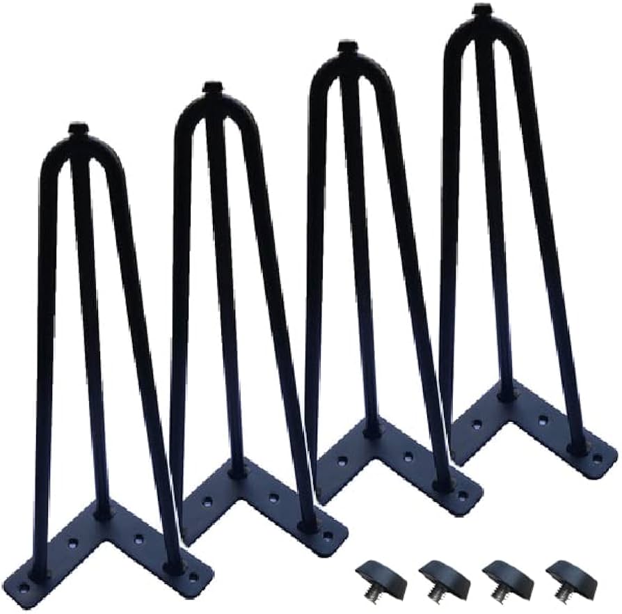 Amazon.co.jp: Viridii アジャスター付きアイアンレッグ テーブル脚