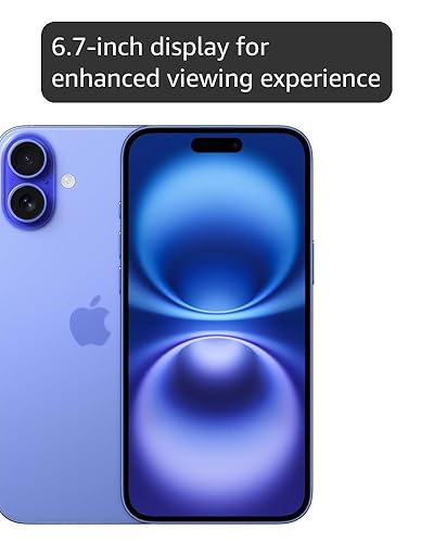Amazon.com: Apple iPhone 16 Plus, US Version, 256GB, Ultramarine