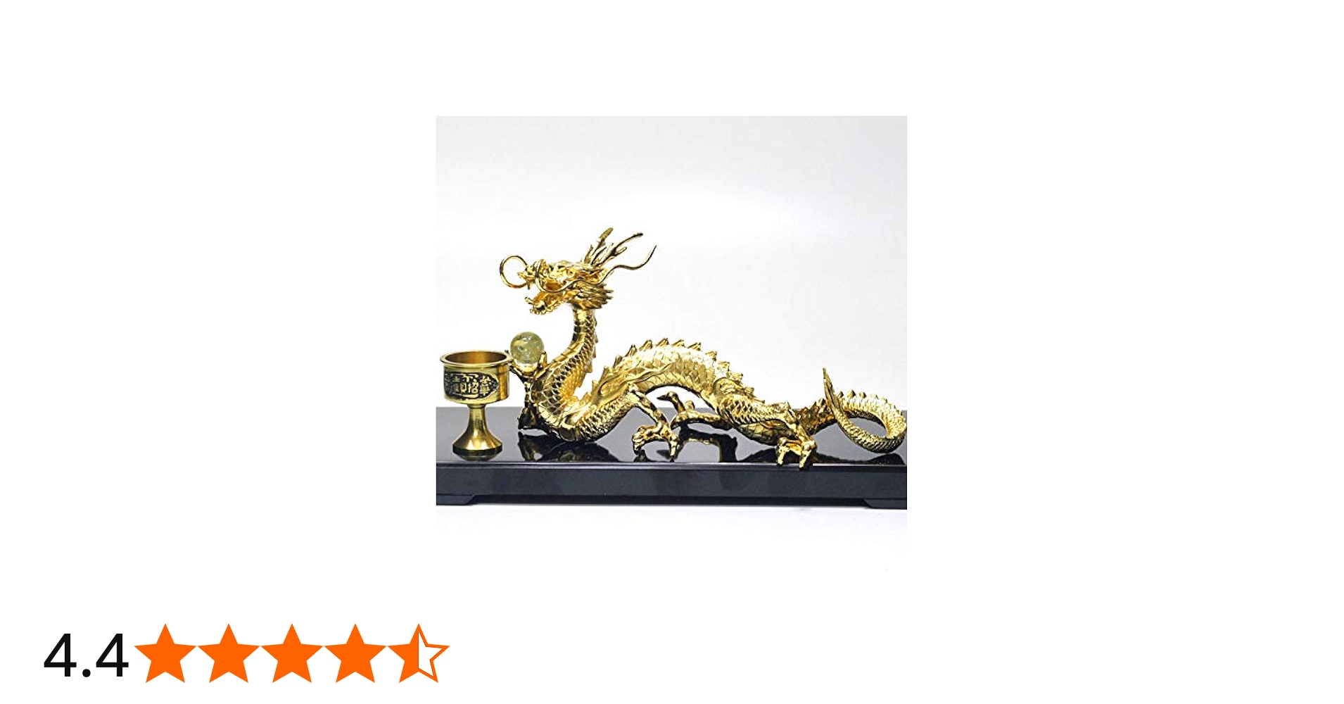 Amazon.co.jp: 龍 金龍 置物 龍の置物24金メッキ製 大サイズ 風水