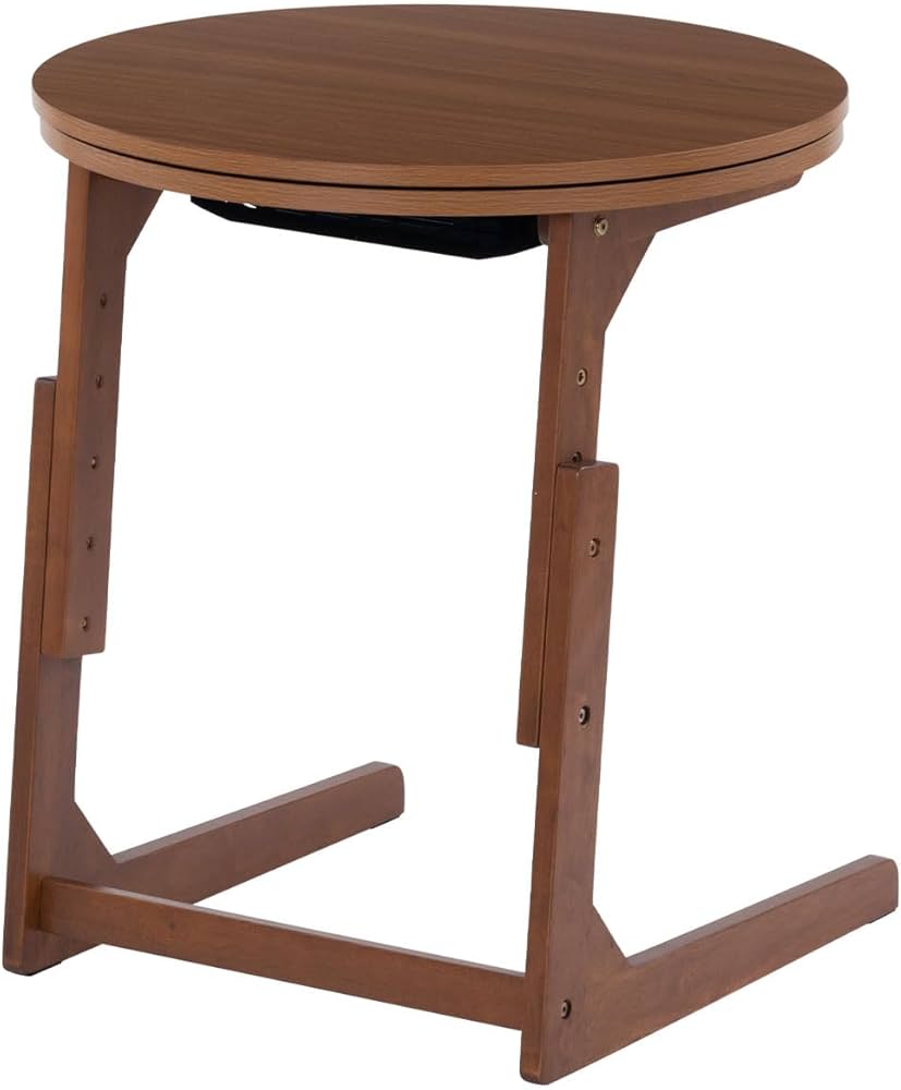 Amazon.co.jp : ぼん家具 こたつ テーブル ハイタイプ 円形 約60cm