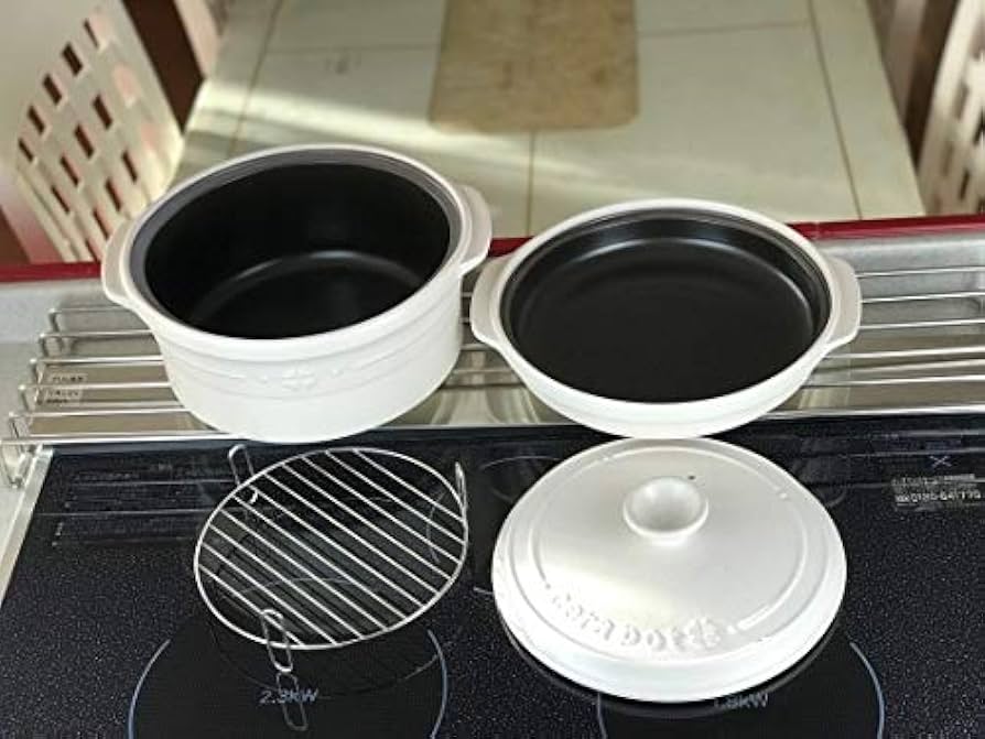 Amazon.co.jp: セラポット鍋セット (オフホワイト) : ホーム＆キッチン