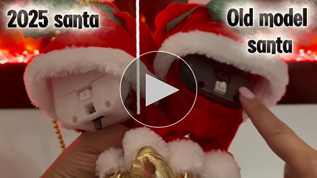 Amazon.com: Gfilay Upgraded Climbing Santa Claus on Rope, Animated