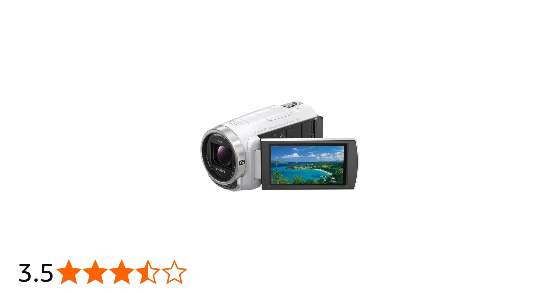 Amazon | SONY ビデオカメラHDR-CX675 32GB 光学30倍 ホワイト