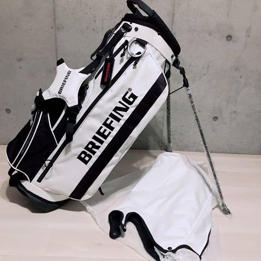 JALコラボ商品】BRIEFING キャディバッグ ホワイト 【公式通販】