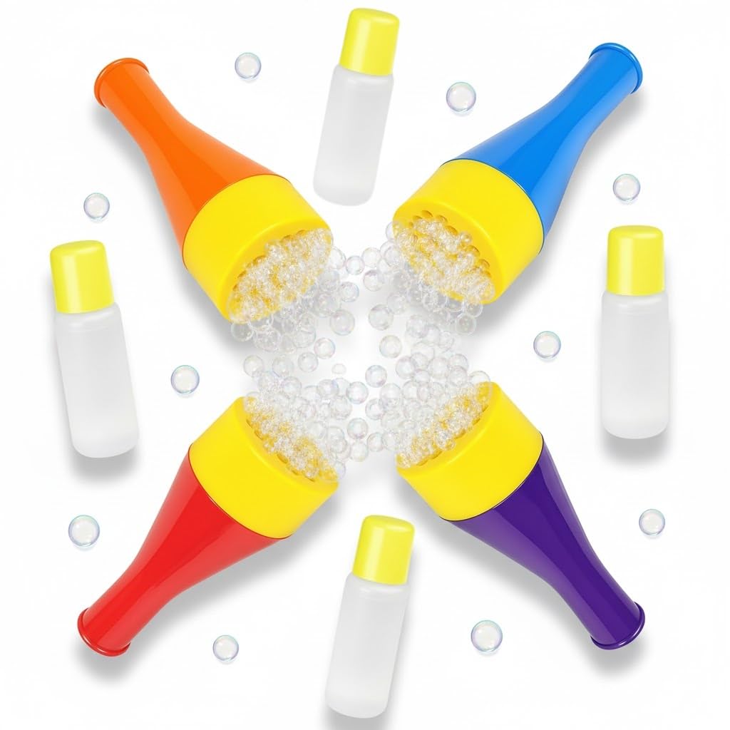Amazon.com: ArtCreativity Mini Blizzard Bubble Blower Set – 4 Pack