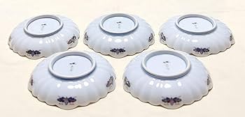 Amazon.co.jp: 有田焼 西山窯 古伊万里 金彩 染付亀甲唐草文 菊割小皿5