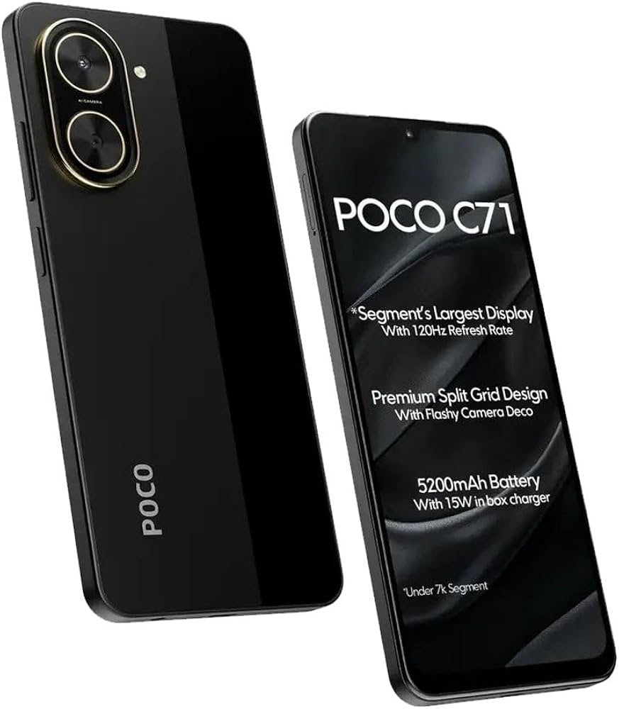 Xiaomi Mobile Phone Poco C71 4GB RAM 128GB ROM Black: Amazon.co.uk