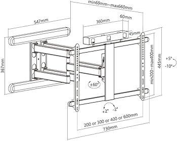 Amazon | テレビ 壁掛け 金具 37-102インチ TVセッターアドバンスDA126