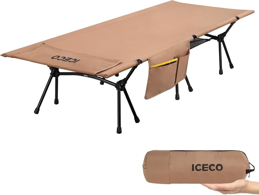Amazon.co.jp: Upgrade ICECO キャンプコット 2WAY 1000D 耐荷重180KG