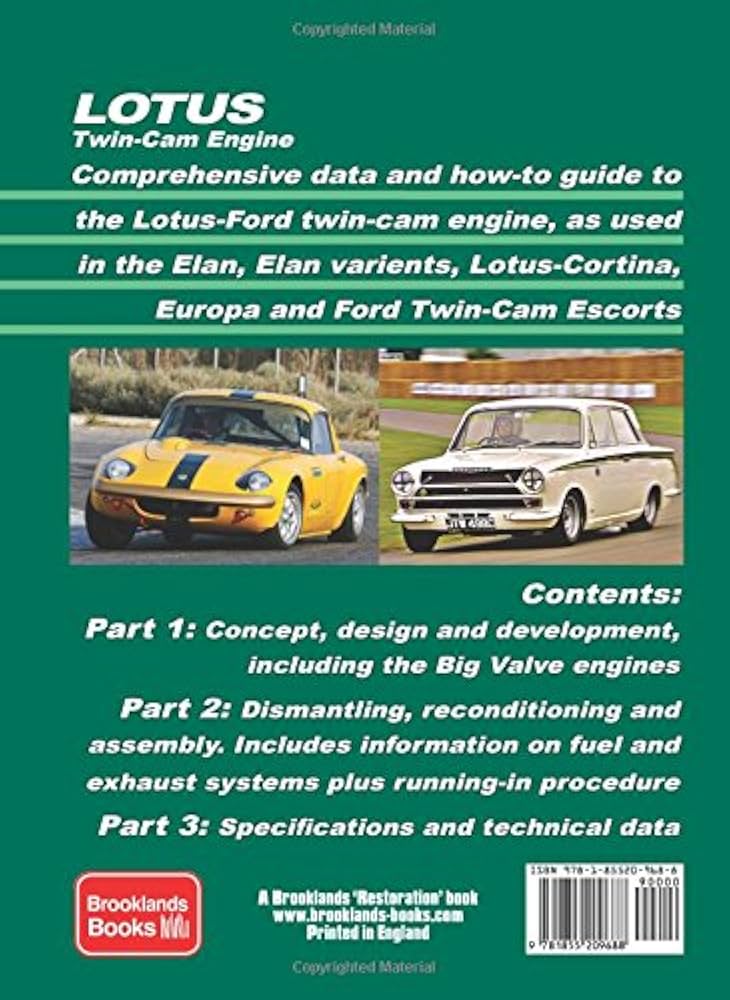 Amazon | Lotus Twin Cam Engine: Owners Manual | Wilkins, Miles
