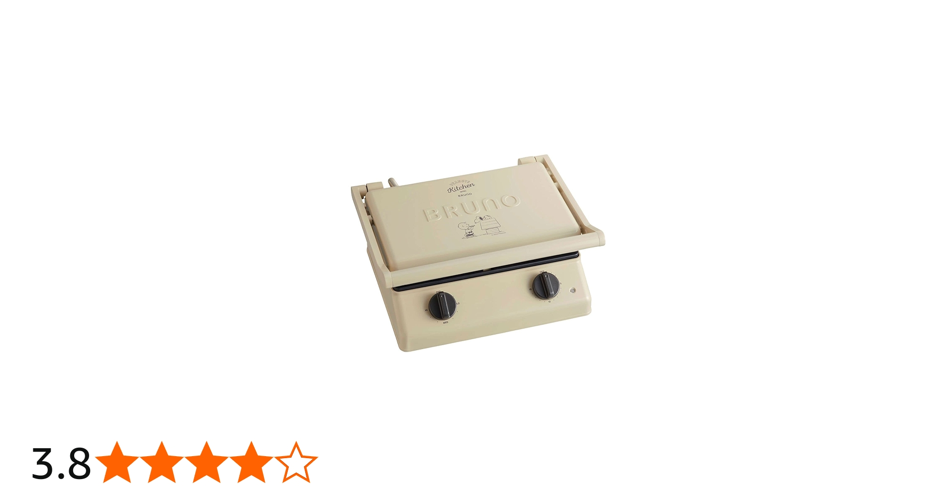 Amazon | BRUNO PEANUTS グリルサンドメーカー ダブル アイボリー