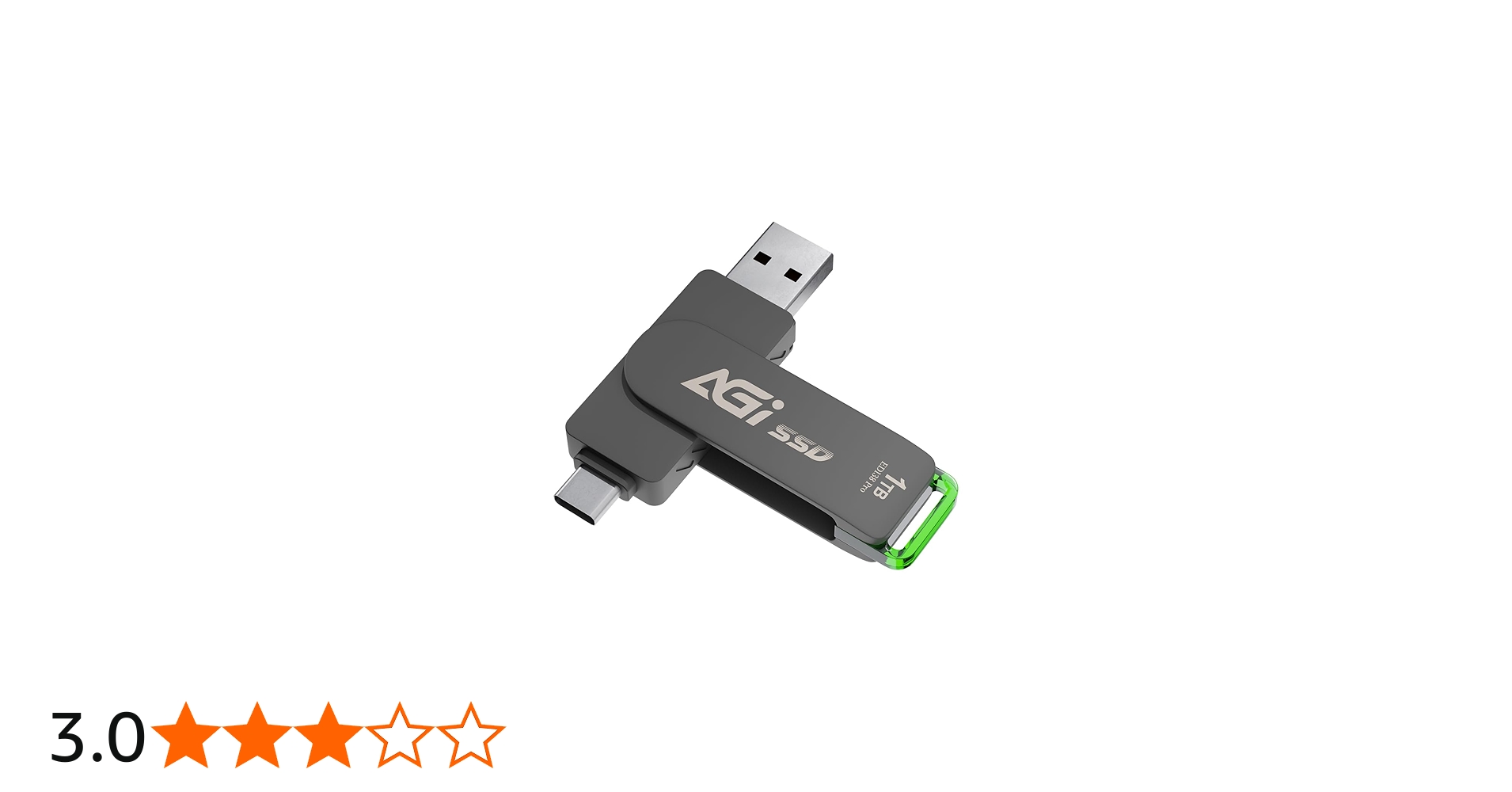 Amazon | AGI 1TB 外付けSSD USB 3.2 Gen 2 Type-A/Type-C 両対応 最大