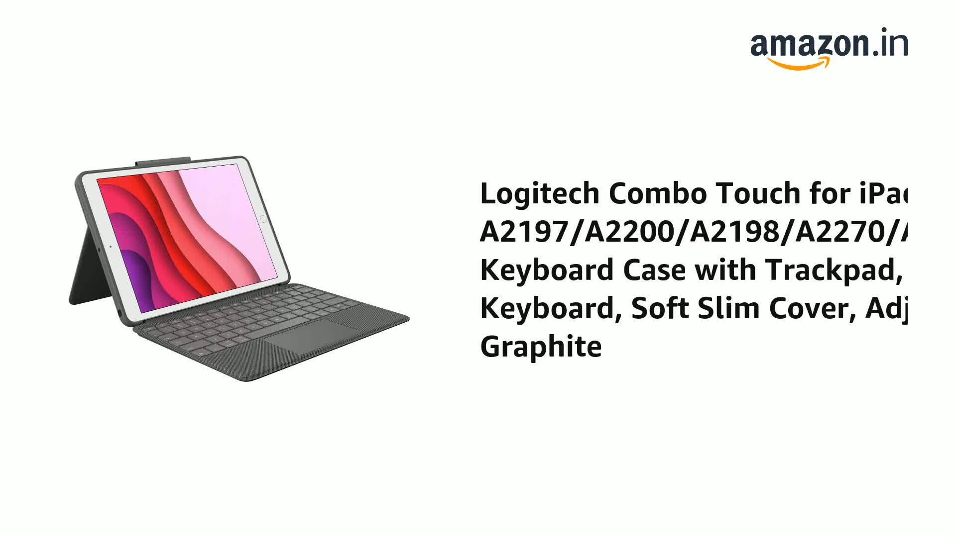 Logitech Combo Touch for iPad 7th, 8th and 9th Gen Wireless