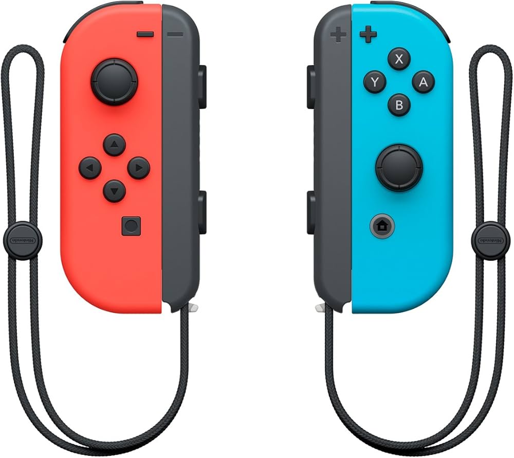 Amazon.com: Nintendo Joy-Con (L/R) - Neon Red/Neon Blue (Renewed