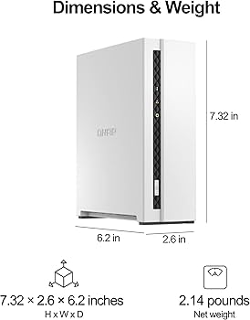 Amazon.com: QNAP TS-133-US 1 Bay Affordable Desktop NAS with ARM