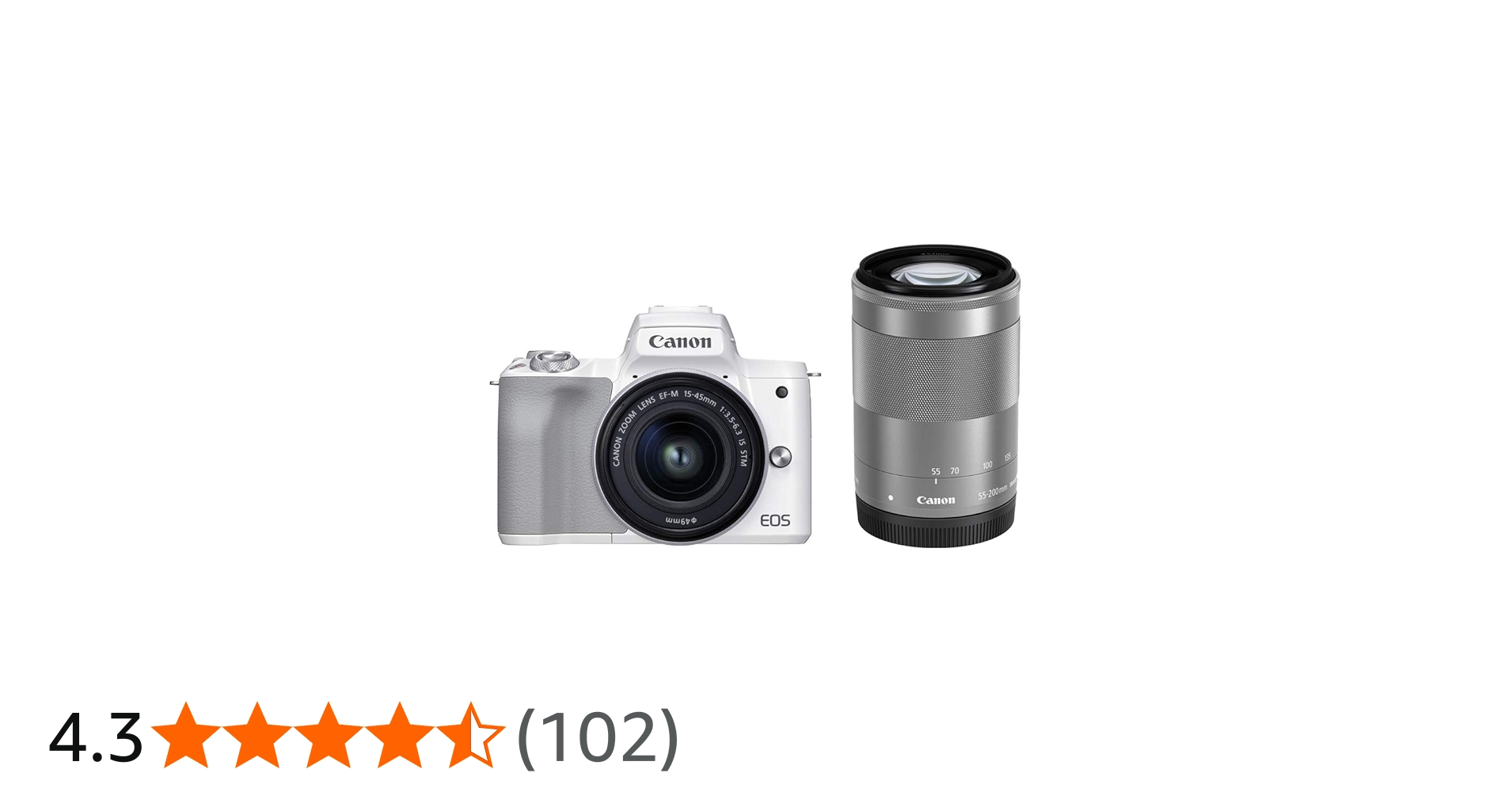 Amazon | Canon ミラーレス一眼カメラ EOS Kiss M2 ダブルズームキット