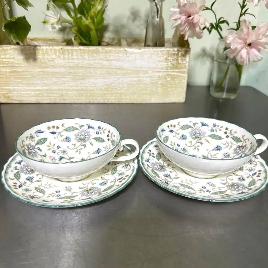 Amazon.co.jp: レア2客セット ノリタケ カリフパレス ティーカップ