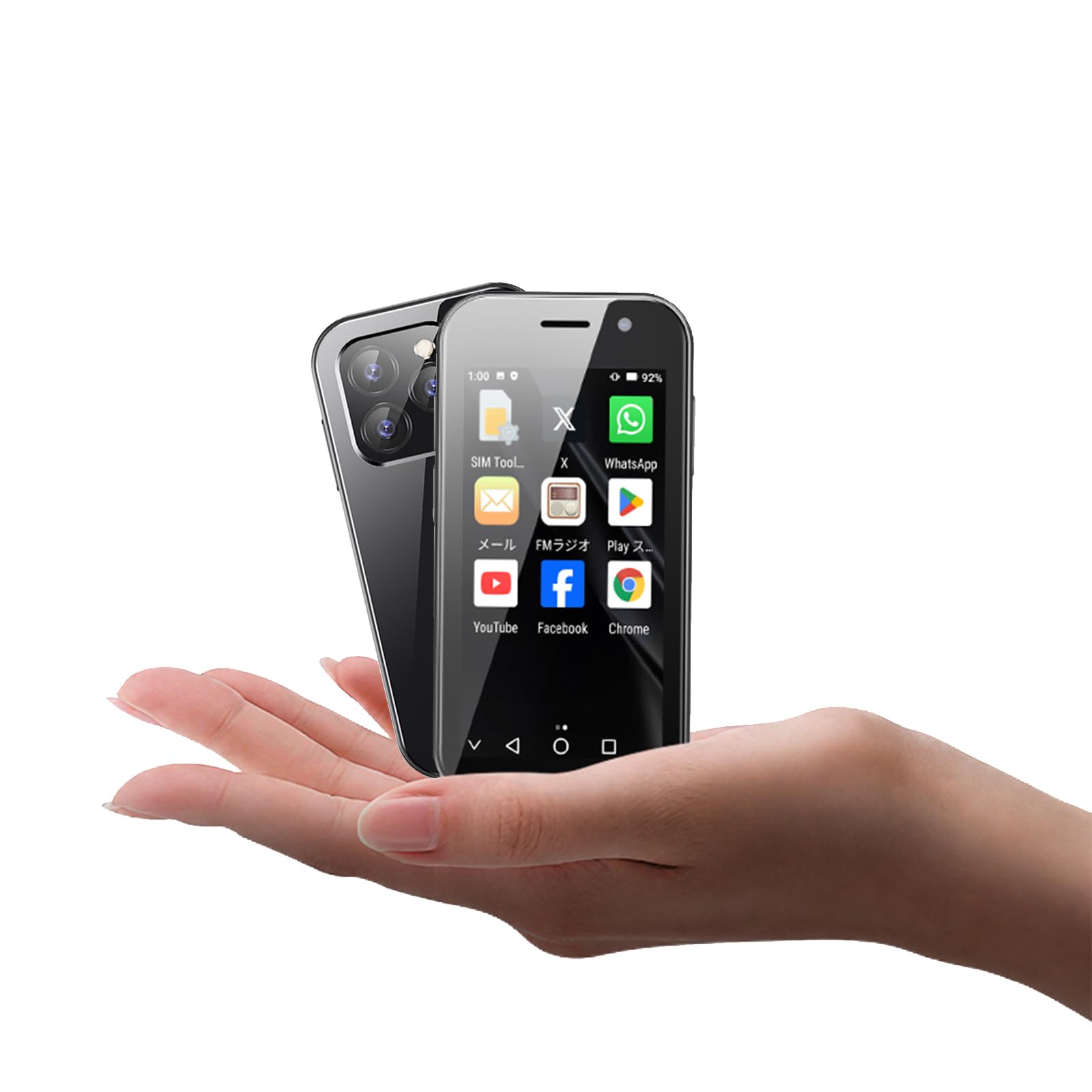 Amazon | ミニ4G携帯電話、3インチのスマートフォンAndroid 9