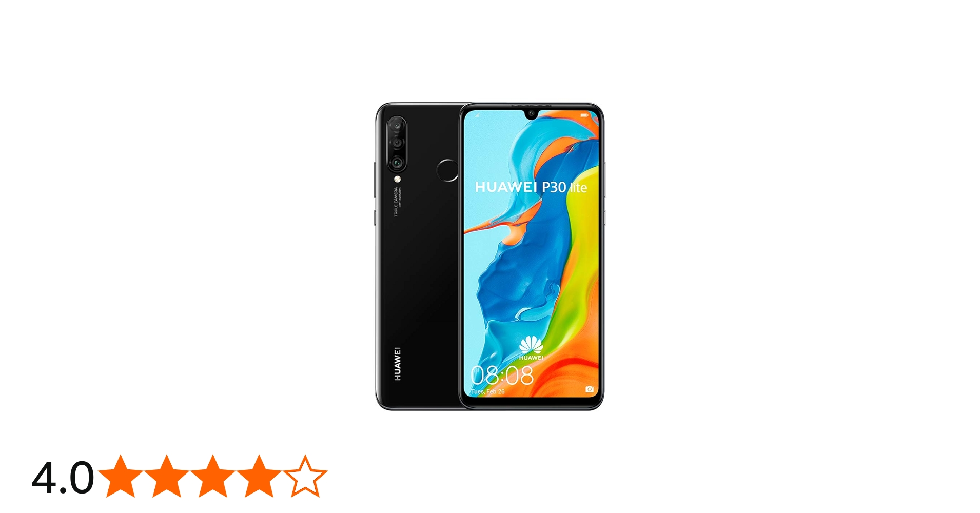Amazon | Huawei P30 Lite (128GB, 4GB RAM) 6.15