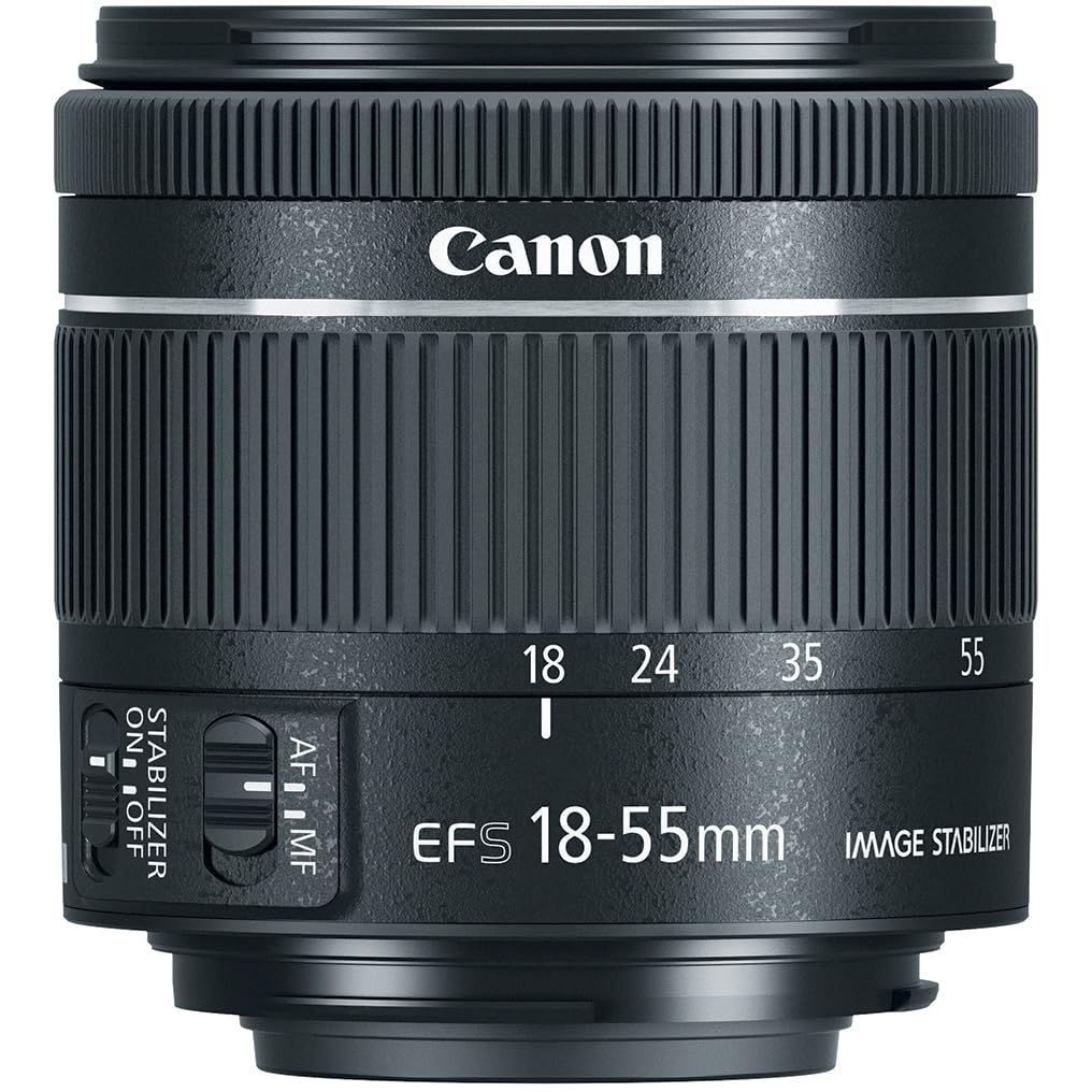 Amazon.com : Canon EF-S 18-55 f/4-5.6 is STM, Black (1620C002