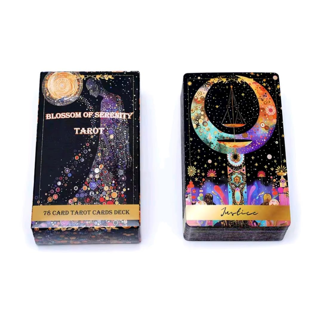 Amazon.co.jp: セレニティの花タロットカード, 78枚デッキ, 星空