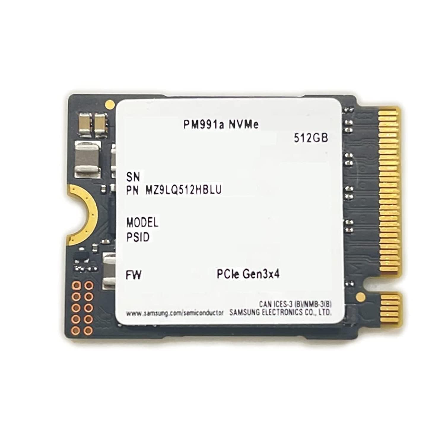 Amazon.com: Samsung 512GB SSD M.2 2230 30mm PM991a NVMe PCIe Gen3