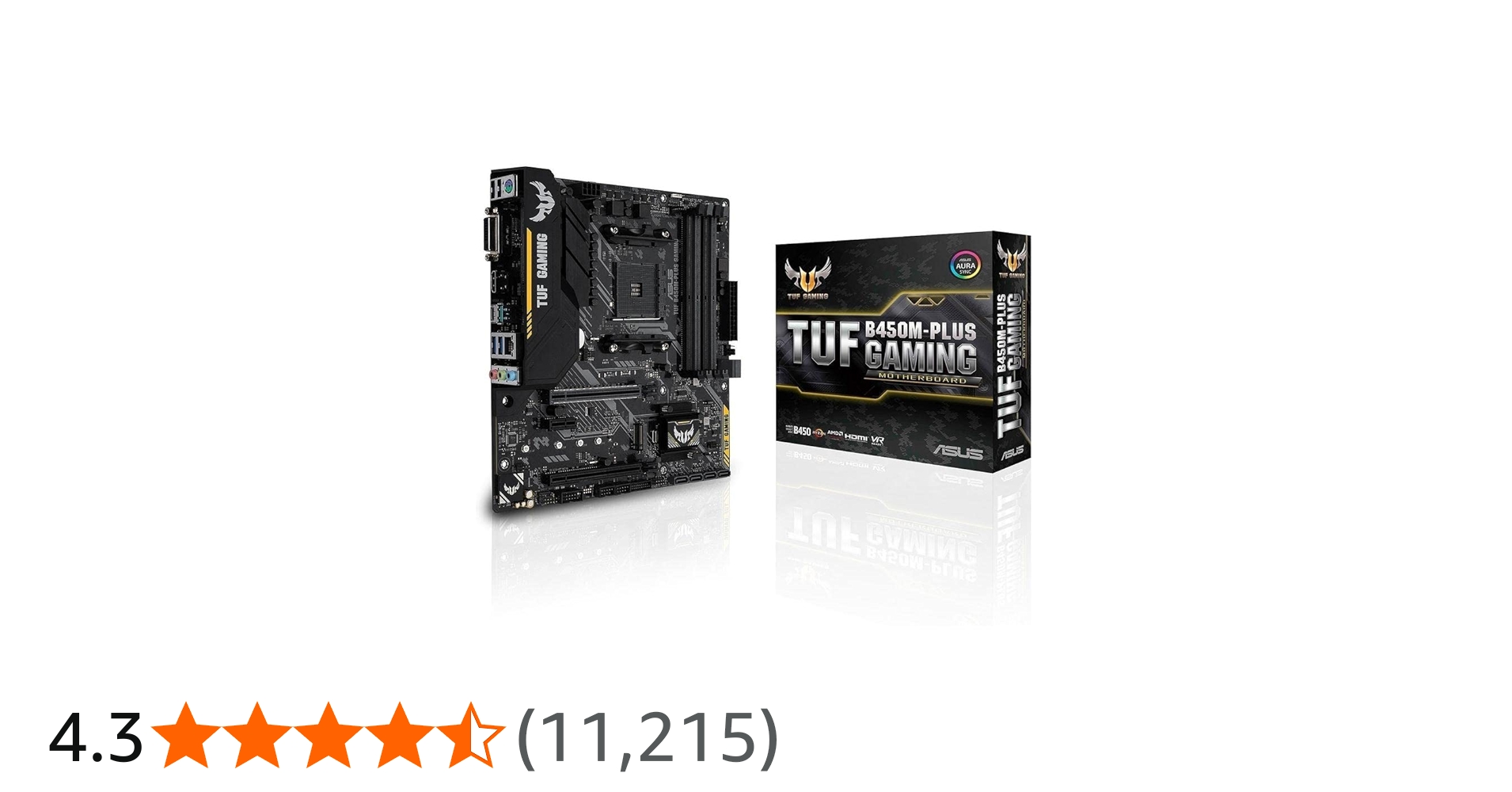 Amazon | ASUS AMD B450 搭載 AM4 対応 マザーボード TUF B450M-PLUS