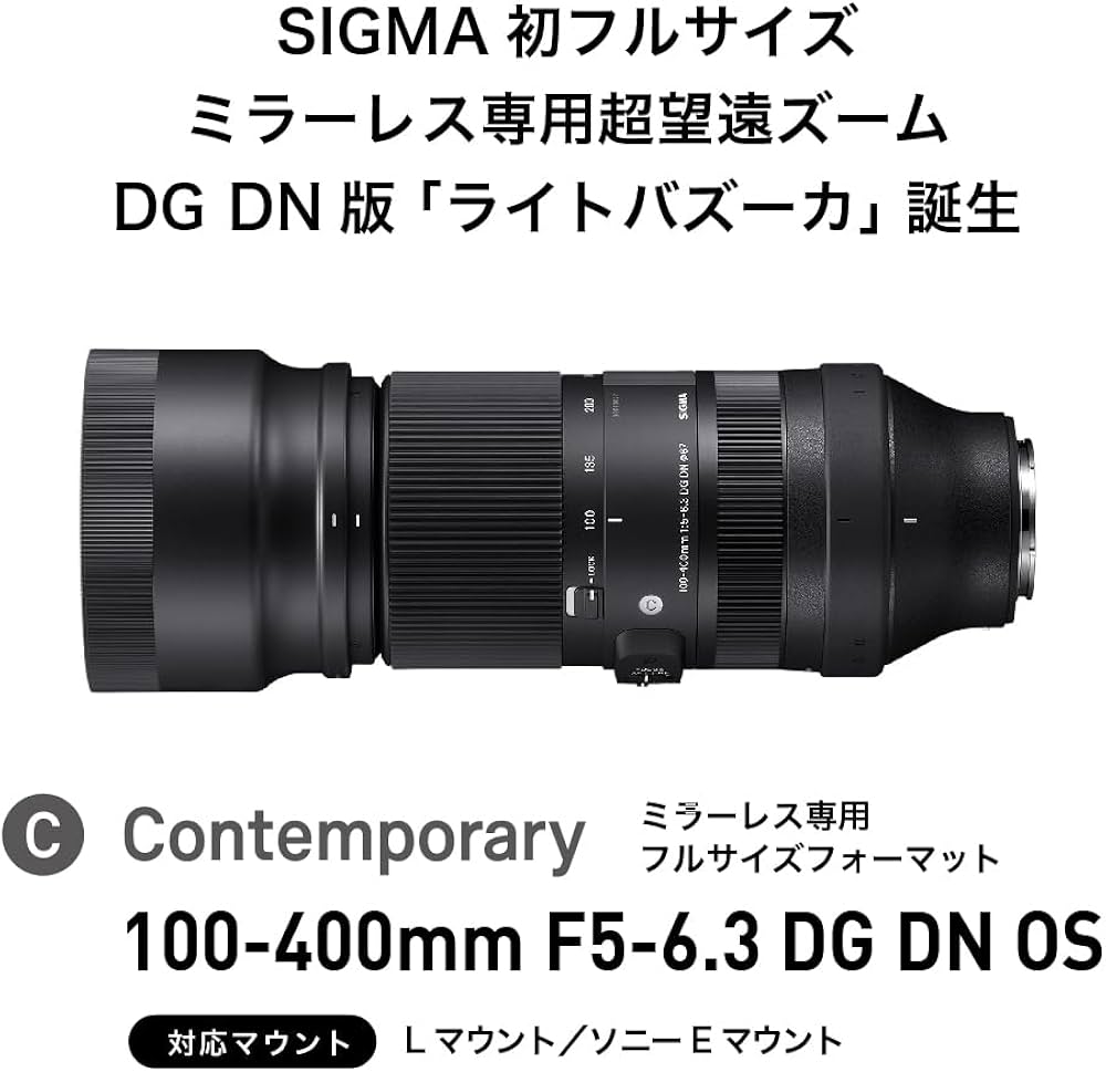 Amazon.co.jp: シグマ(Sigma) レンズ 100-400mm F5-6.3 DG DN Sony
