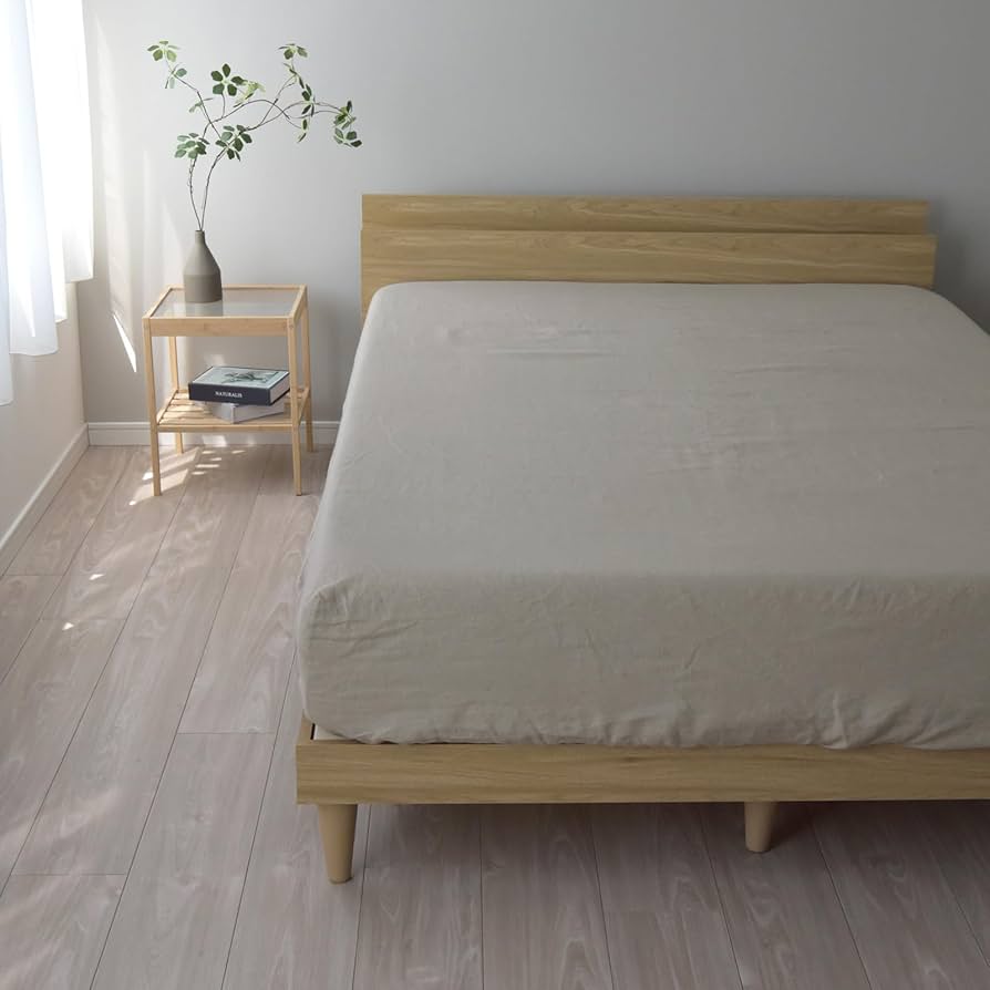 Amazon｜ベッドシーツ 麻 100% 日本製 ベージュ シングルサイズ 100