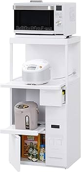 Amazon｜[エムケー精工] レンジ台 (米びつ) 米容量12kg 幅57cm 【日本