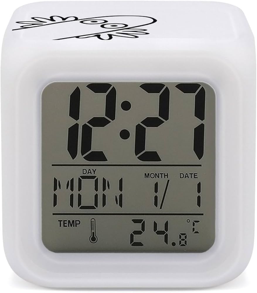 Amazon.co.jp: ニョロニョロ ムーミン 目覚まし時計 デジタル置き時計