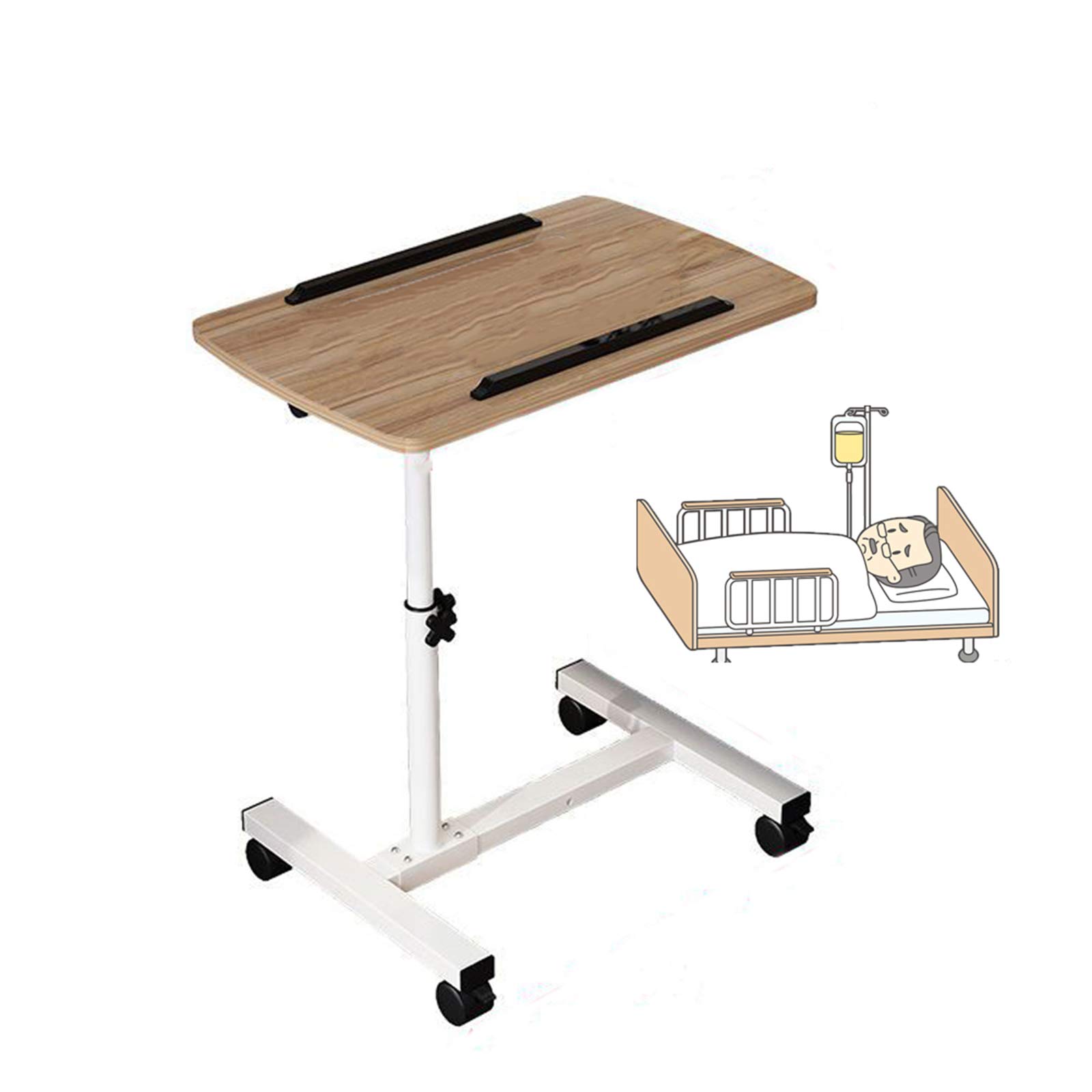 Amazon.co.jp: 介護テーブル 昇降式 ベッドサイドテーブル 折りたたみ