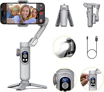 Amazon.co.jp: AOCHUAN スマートフォン用ジンバルスタビライザー, 3軸