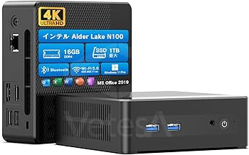 Amazon.co.jp: ミニpc n100 高速動作 mini pc n100 最大3.4GHz 4C4T