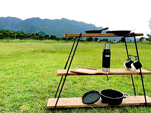 キャンプにアイアンラックがおすすめ！ホームセンター購入＆DIYも