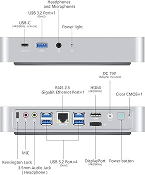 MINIS FORUM TH80, Intel Core i7-11800H Mini PC, 32GB RAM 512GB SSD