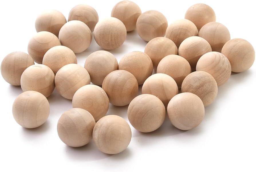 Amazon.co.jp: Pstyle. 木製 ボール 木 球体 玉 ウッドボール 穴なし