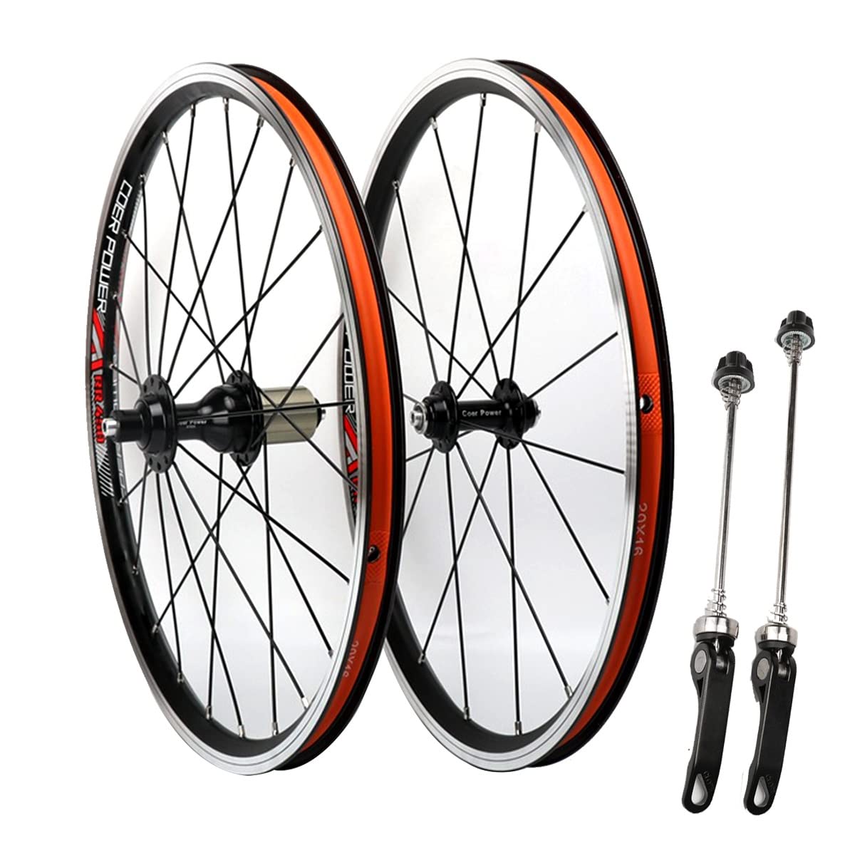 Amazon | QHYRZE 20インチ折りたたみ自転車ホイールセット406/ 451 BMX