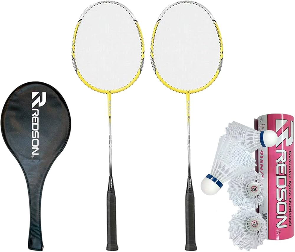 Amazon | 【ガット張上げ済み・2本組】レッドソン バドミントン