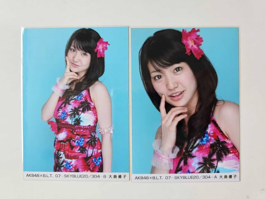Amazon.co.jp: AKB48 大島優子 AKB48xB.L.T. 07-SKYBLUE20/304 生写真