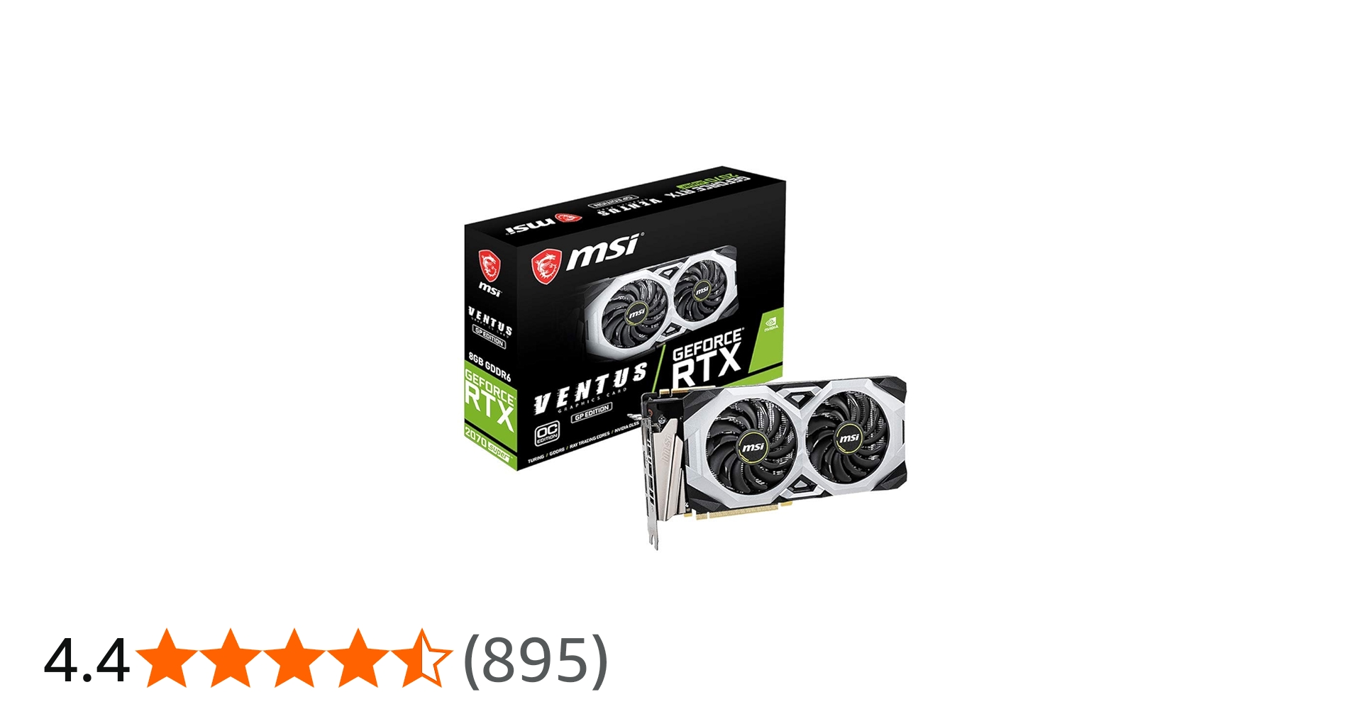 Amazon | MSI GeForce RTX 2070 SUPER VENTUS GP OC グラフィックス