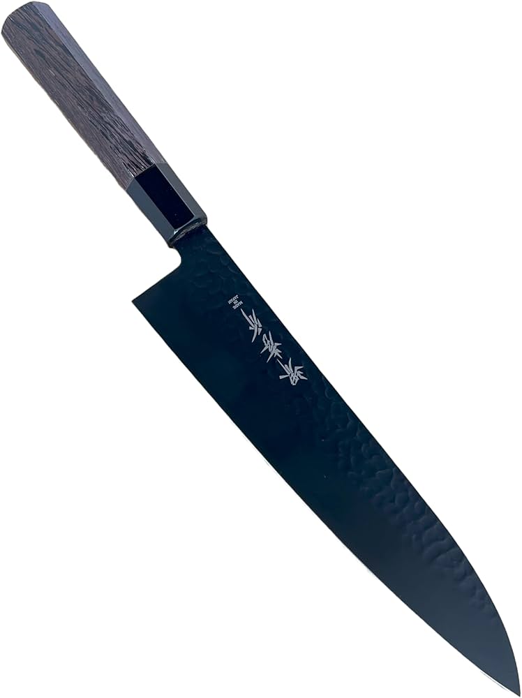 Amazon | 堺孝行 Clean&Stylish包丁 黒影 牛刀 240mm VG10槌目フッ素