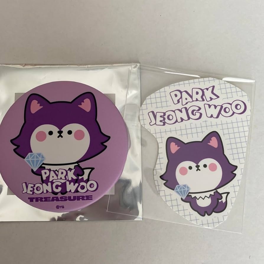 Amazon | treasure ジョンウ キャラクター 缶バッジ ステッカー